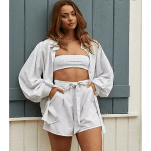 Charlie Holiday Coastline Beach Stripe Shorts